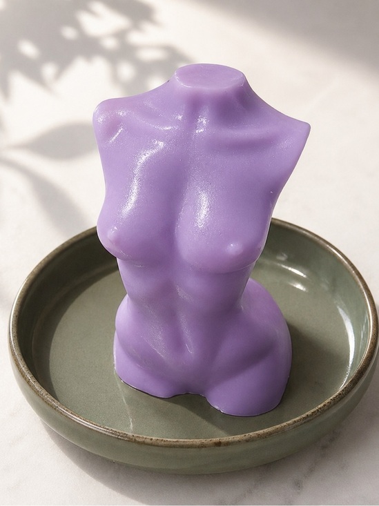 Handmade Other - Lemon soap Torso WITH SHIMMER 4x2in 5oz Shea butter & coconut oil
